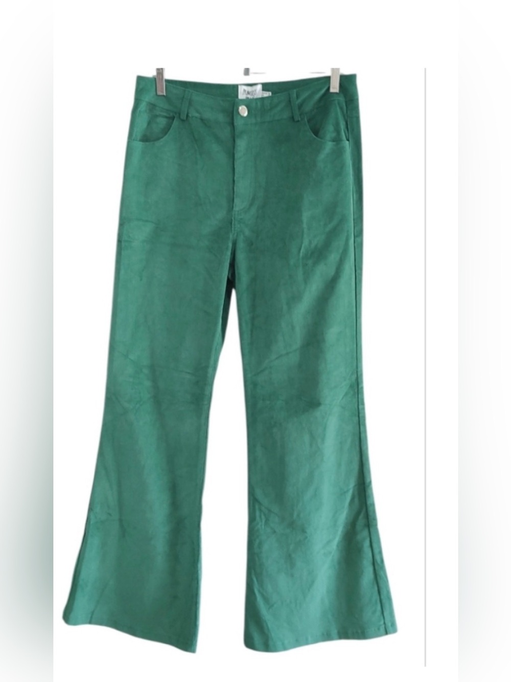 Princess Polly Green Corduroy Wide Leg Jeans Size 12